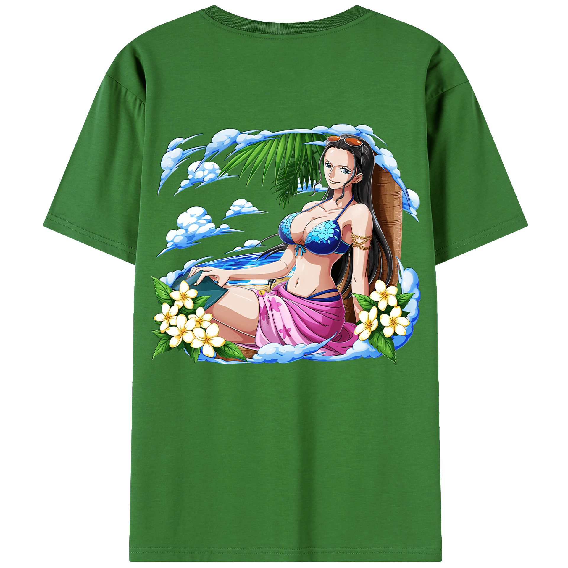 ワンピース ニコ・ロビン ONE PIECE Nico Robin レディース半袖Tシャツ(バックプリント)